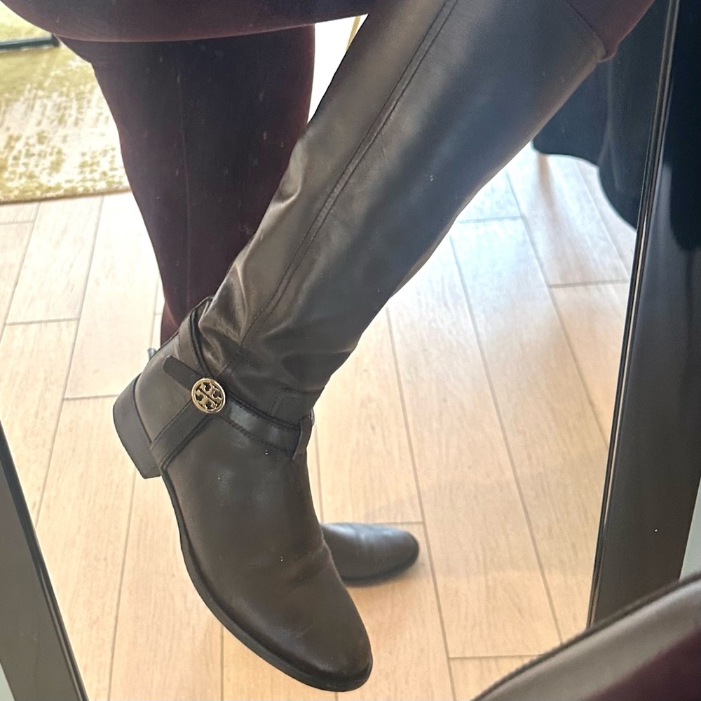Tory Burch Bristol Tall Leather Horse Riding Boots